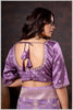 Magenta Gajji Silk Blouse with Pearl Floral Embroidery