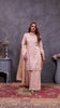 BabyPink Plazo Set with Pastel Floral & Mirror Embroidery