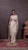 Grace in Bloom: Off White Tissue Saree with Woven Floral Vines