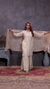 Off-White Plazo Set with Pastel Floral & Mirror Embroidery