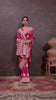 Pink Elegance: Tissue Silk Saree with Gold Zari Woven Details