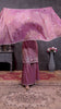 Mauve Plazo Set with Pastel Floral & Mirror Embroidery
