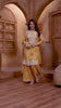 Mustard Yellow Plazo Set with Pearl & Sequin Embroidery
