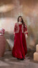Ethereal Elegance in Ivory with a Touch of Royal Red