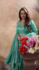 Teal Green Banarasi-Style Anarkali with Elegant Dupatta