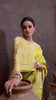 Grace in Bloom: Yellow Tissue Saree with Woven Floral Vines