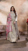 Elegant Light Grey Anarkali Gown with Dupatta.