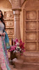 Multicolor Banarasi Anarkali Gown with DustyBlue dupatta