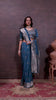 Majestic Dark Rama Crepe Silk With Zari Woven Saree.