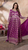 Magenta Banarasi-Style Anarkali with Elegant Dupatta