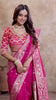 Royal Radiance: Pink Banarasi Saree with Silver Zari Detailing