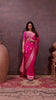 Majestic Dark Rani Crepe Silk With Zari Woven Saree.