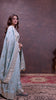 Majestic Turquoise Blue Crepe Silk With Zari Woven Saree.