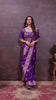 Regal Royal Purple Zari Woven Silk Saree with Stitched Designer Blouse.