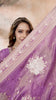 Mauve Silk Anarkali Gown with Zari Weaving