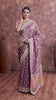 Magenta Banarasi Saree with Mirror Border & Patched Pallu