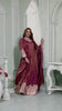 Radiate Grace in This Timeless Magenta Tissue Silk Anarkali Gown