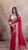Red Banarasi Silk Saree with Stitched Blouse