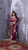 Maroon Banarasi Silk Saree with Stitched Blouse
