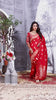 Red Banarasi Silk Saree with Stitched Blouse