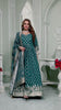 Bottle Green Anarkali with Antique Gold Brocade Dupatta