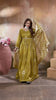 Mehendi Anarkali with Gold Weave Dupatta