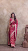 Pink Silk Saree with Mirror Border & Patched Pallu