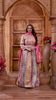 Multicolor Banarasi Anarkali Gown with babypink Dupatta