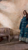 Step Into the Spotlight in This TealBlue Silk Anarkali Gown