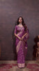 Vibrant magenta Zari Banarasi Silk Saree with Embroidered Stitched Blouse