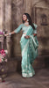 Sea Green Banarasi Tissue Silk Saree with Golden Zari Elegance