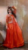 Ethereal Elegance in Rust with a Touch of Royal bandhej jacket
