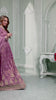 Elegant Mauve Anarkali Suit with Embroidered Detailing