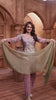 Chevron Kurta Set with Subtle Pastel Accents
