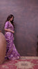 Graceful magenta Banarasi Silk Saree with Zari Accents & Embroidered Blouse