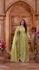 Elegant Lime Green Anarkali Suit with Embroidered Detailing