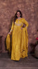 Mustard Anarkali with Golden Thread Embroidery