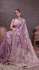 Grace in Bloom: Lavender Tissue Saree with Woven Floral Vines