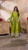 the Spotlight in This Vibrant Green Silk Anarkali Gown