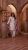 offwhite Tissue Plazo Set with Zari Woven Detailing